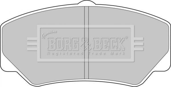 BORG & BECK Piduriklotsi komplekt,ketaspidur BBP1110